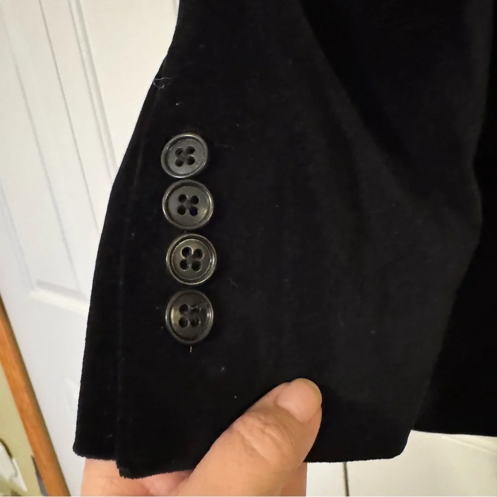 Linea Uomo Men's‎ Black Velvet Blazer Size 52R Formal Dinner Holiday
